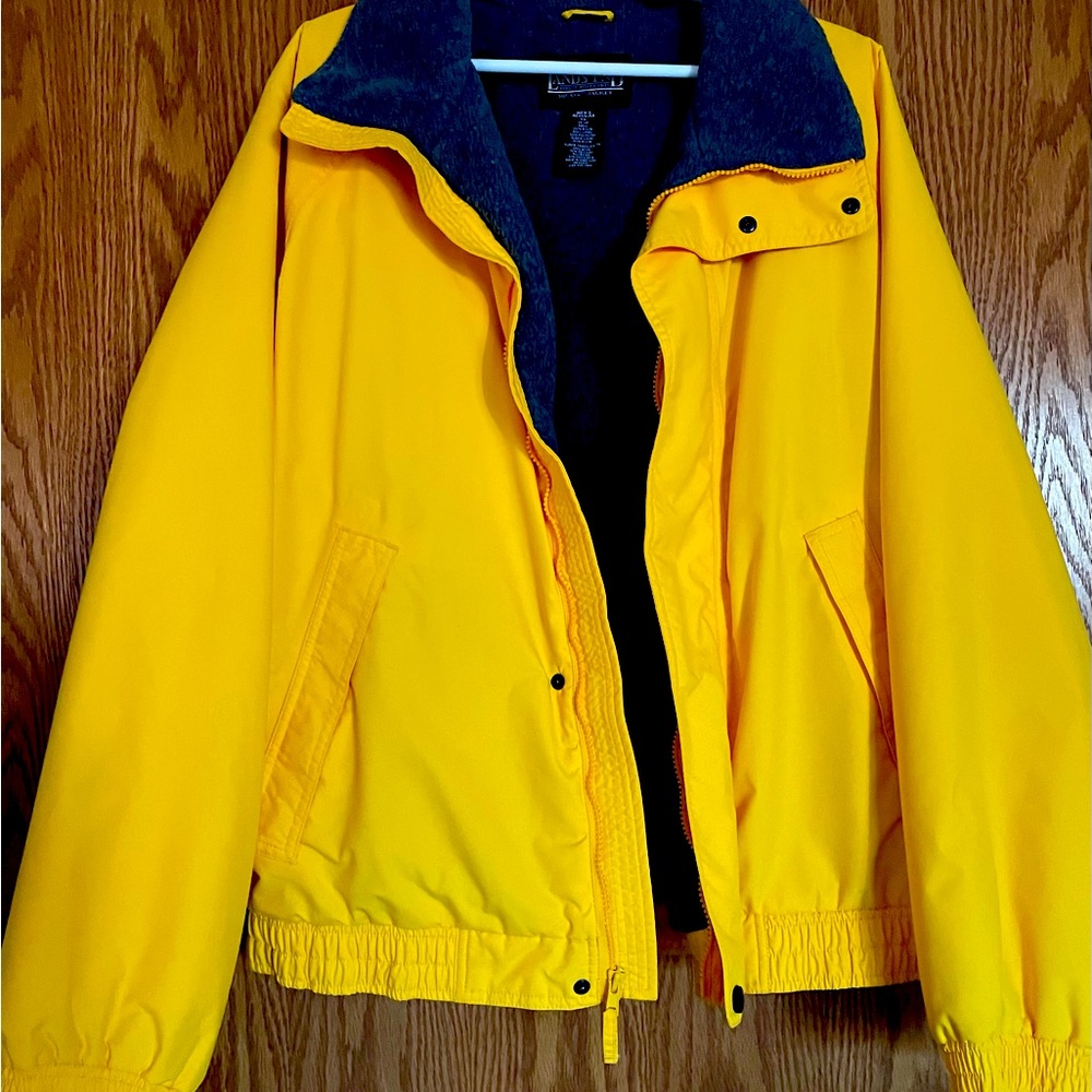Brand New Gold Lands End Men’s Squall Jacket.